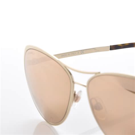 CHANEL 18K Pilot Summer Sunglasses 4223 Gold